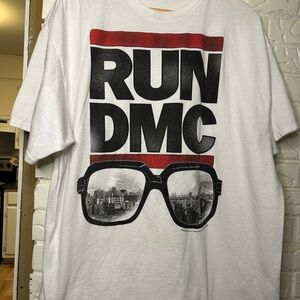 Run DMC - NYC Glasses Logo Vintage Shirt - Size 2XL